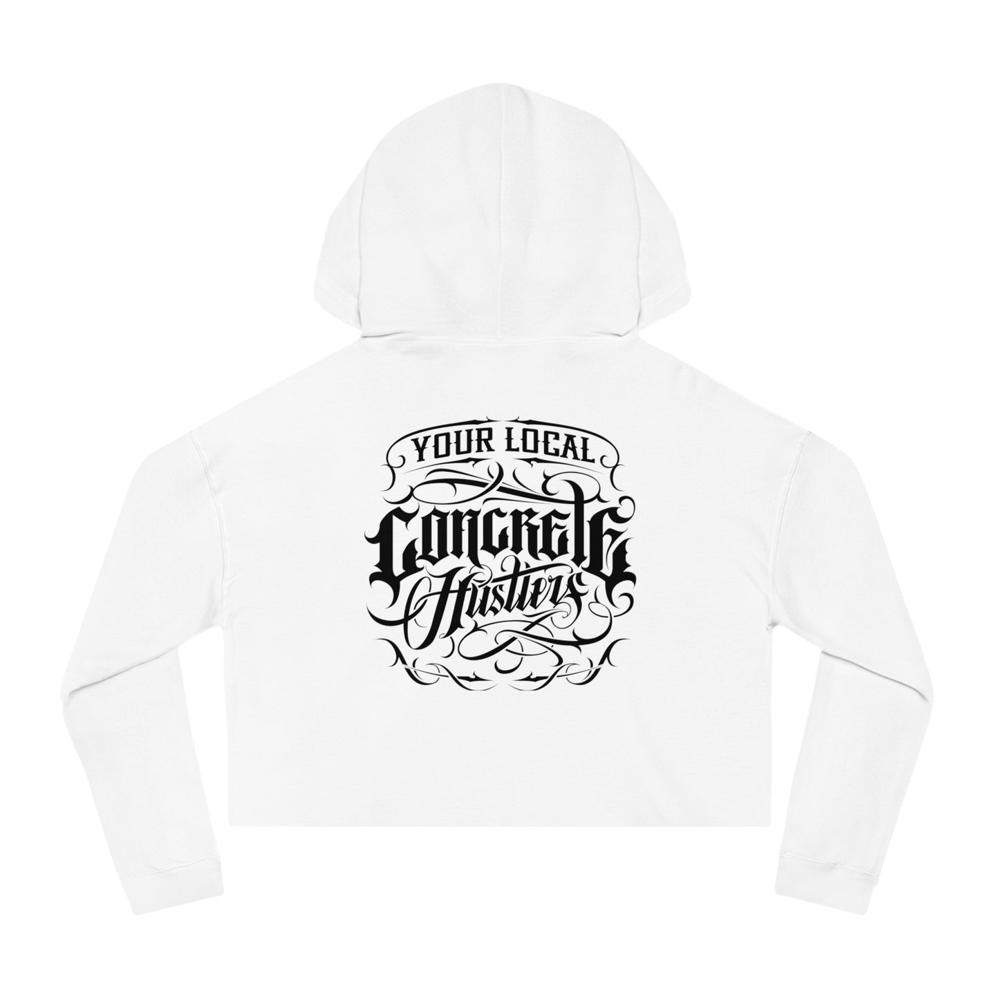 Urban Chic Women’s Cropped Hooded Sweatshirt | Street Style, Casual Wear, Gift for Her, Skate Culture, Graphic Hoodie