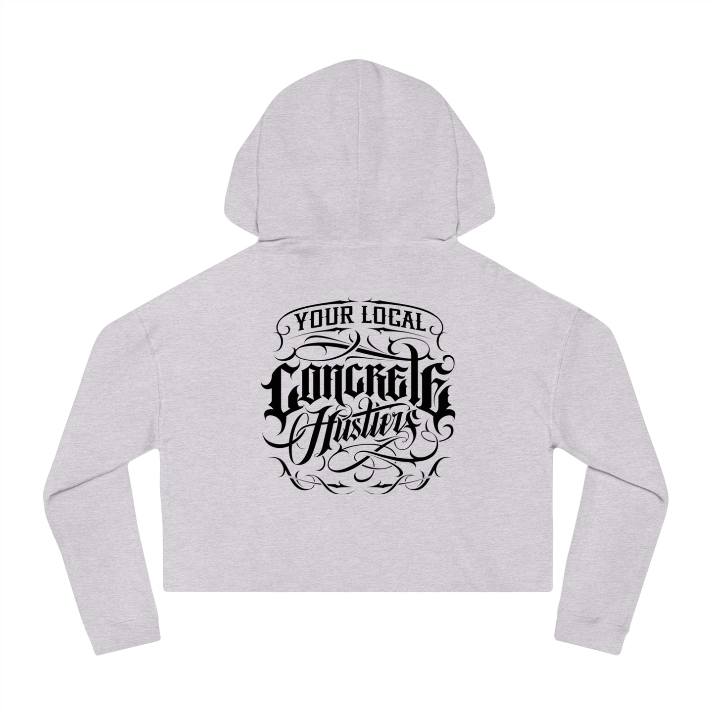 Urban Chic Women’s Cropped Hooded Sweatshirt | Street Style, Casual Wear, Gift for Her, Skate Culture, Graphic Hoodie