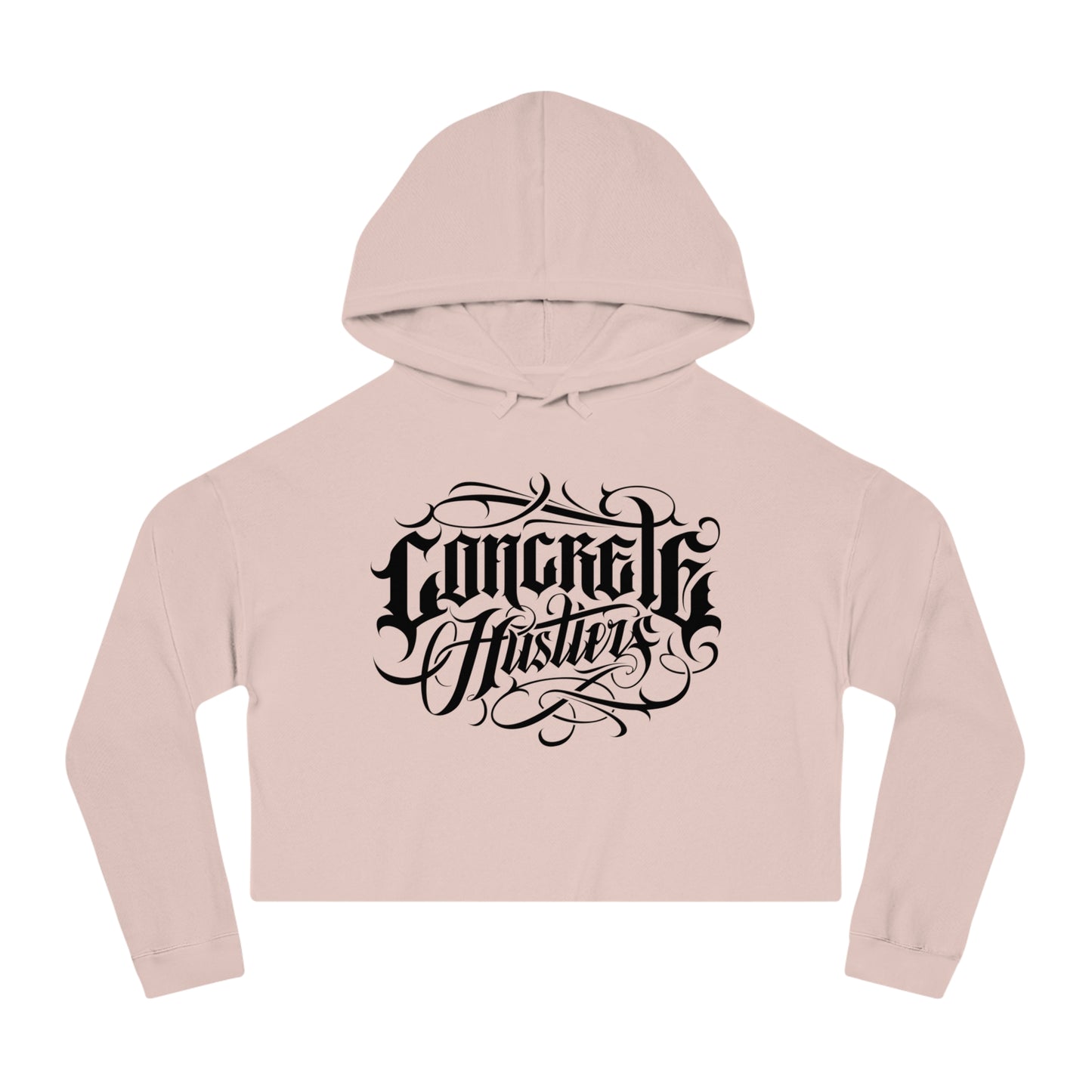 Urban Chic Women’s Cropped Hooded Sweatshirt | Street Style, Casual Wear, Gift for Her, Skate Culture, Graphic Hoodie