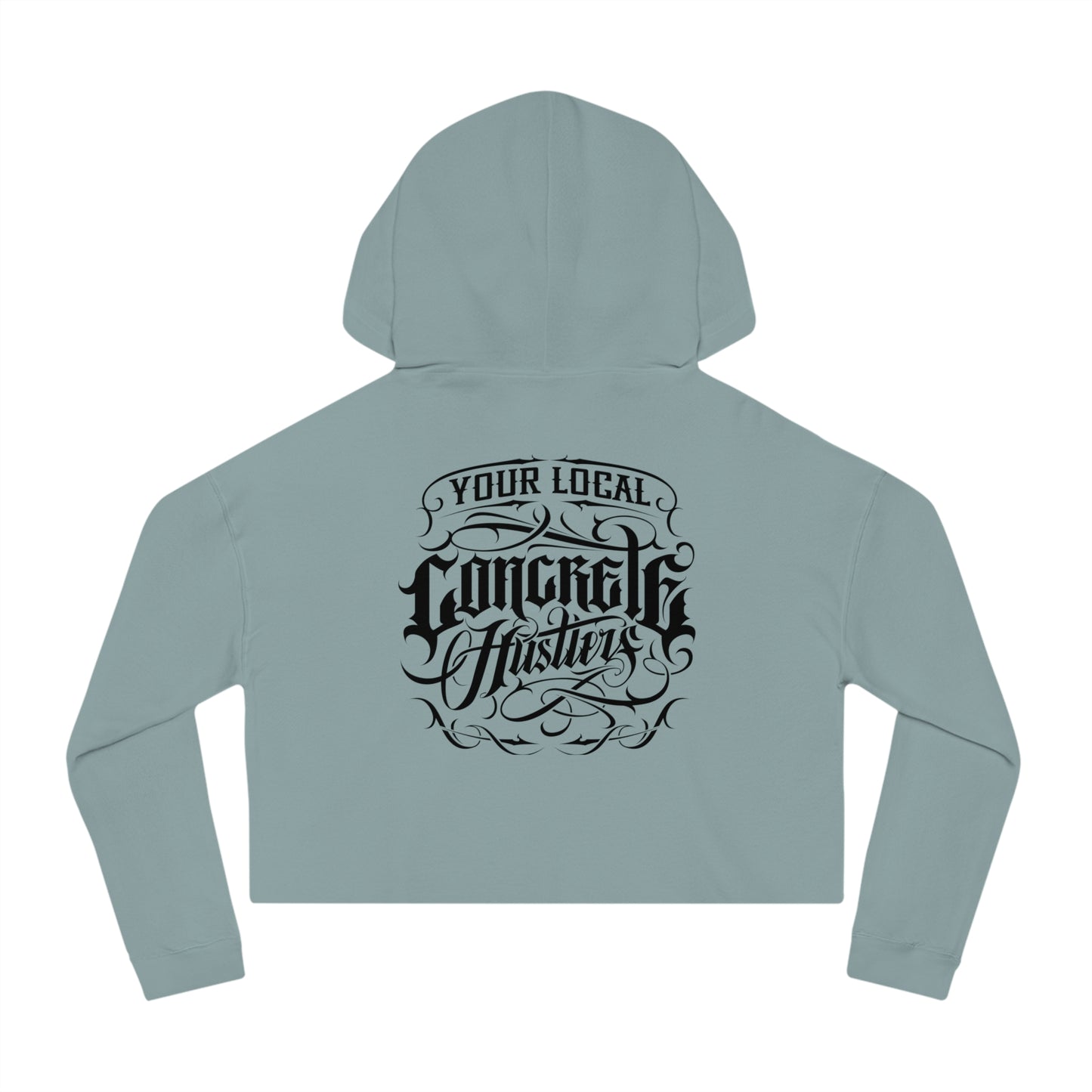 Urban Chic Women’s Cropped Hooded Sweatshirt | Street Style, Casual Wear, Gift for Her, Skate Culture, Graphic Hoodie