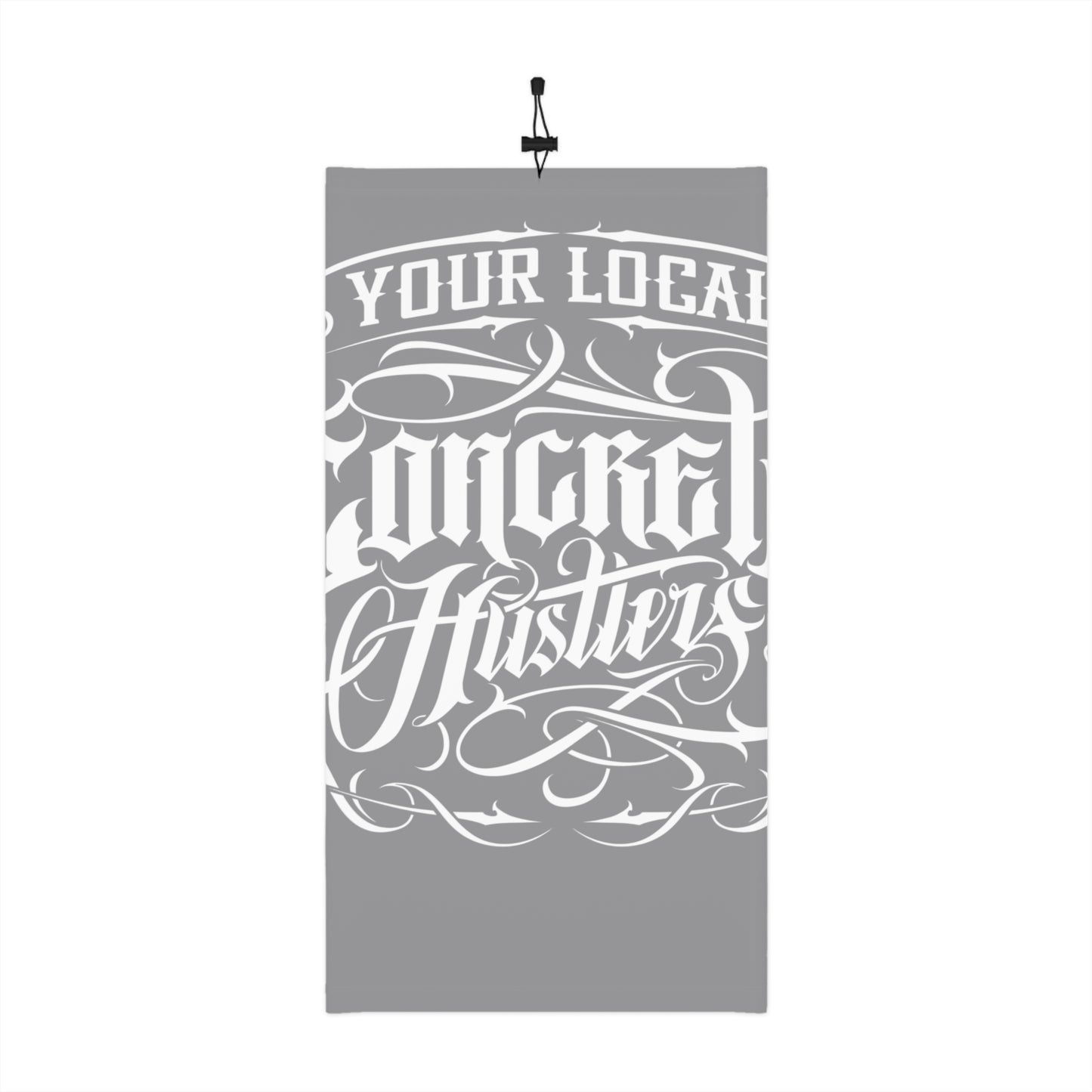 Winter Neck Gaiter for Concrete Hustlers | Custom Drawstring Scarf, Outdoor Gear, Workwear Accessory, Gift for Him/Her