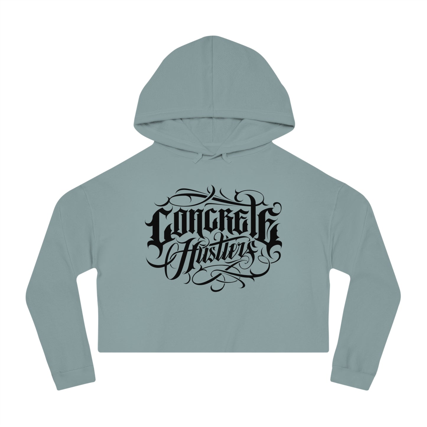 Urban Chic Women’s Cropped Hooded Sweatshirt | Street Style, Casual Wear, Gift for Her, Skate Culture, Graphic Hoodie