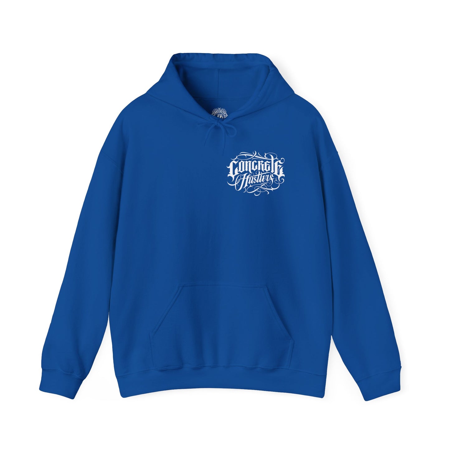 Concrete Motivators Hoodie — "Pimp Ain't Easy That's Why We Do Concrete" Graphic Hooded Sweatshirt