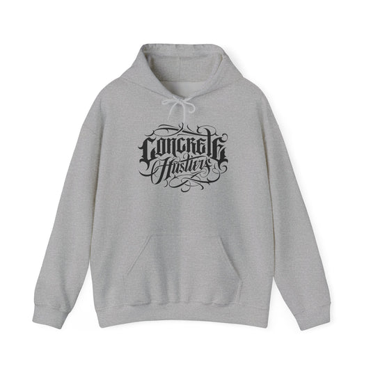 Concrete Hustle Unisex Hooded Sweatshirt | Urban Chic Fashion, Casual Comfort, Streetwear Style, Gift for Hustlers, Cozy Layering