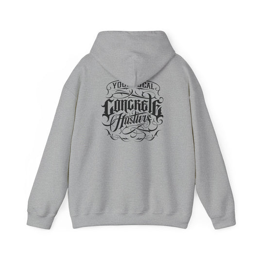 Concrete Hustle Unisex Hooded Sweatshirt | Urban Chic Fashion, Casual Comfort, Streetwear Style, Gift for Hustlers, Cozy Layering