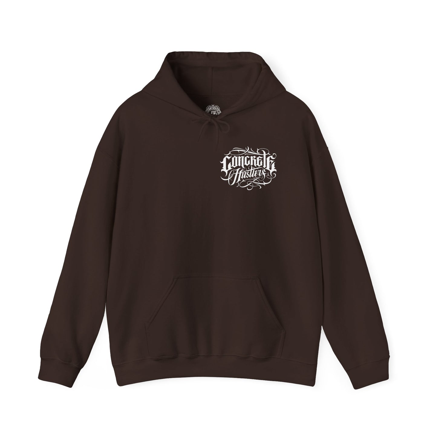 Concrete Motivators Hoodie — "Pimp Ain't Easy That's Why We Do Concrete" Graphic Hooded Sweatshirt