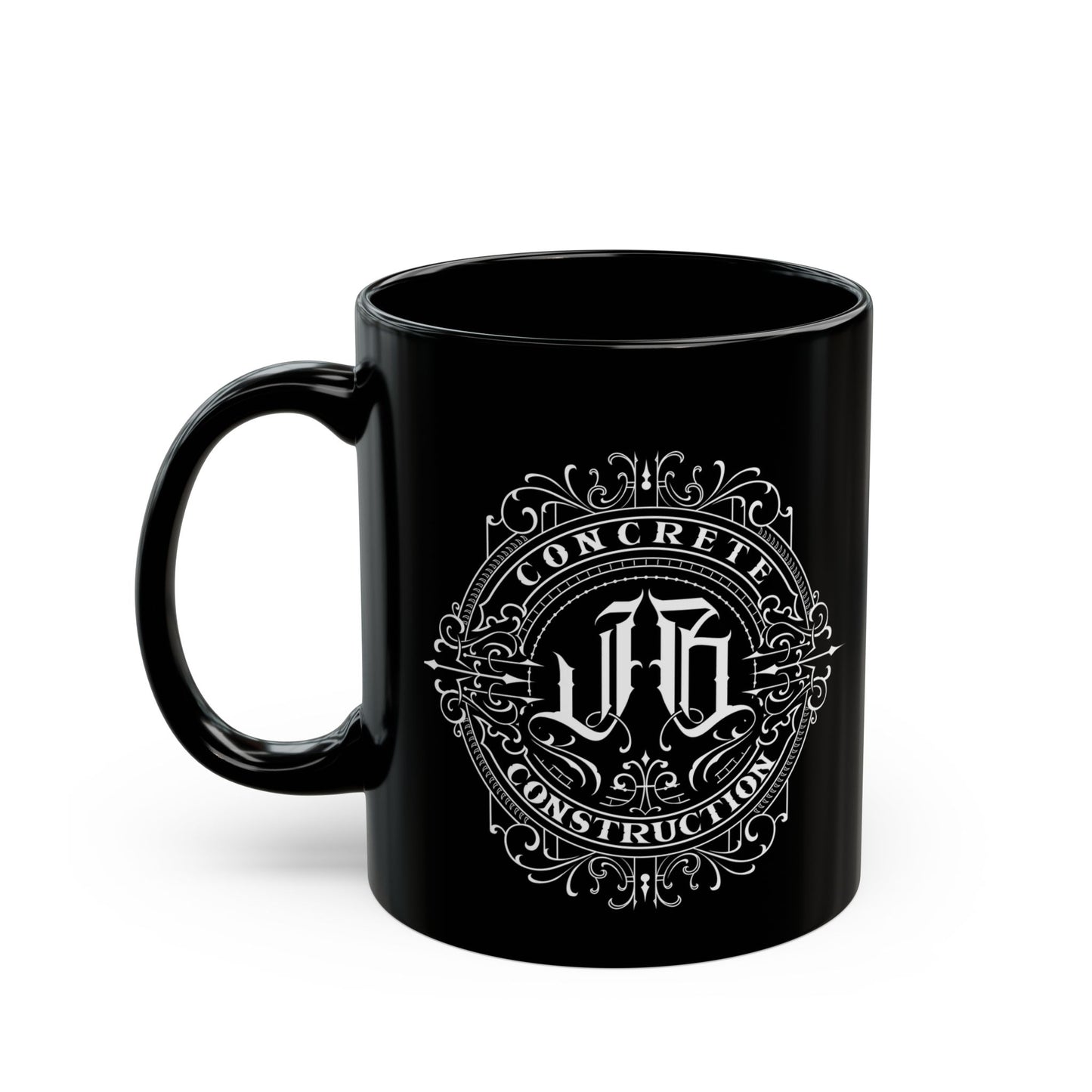 Custom Black Mug - Perfect Gift for Construction Workers, Coffee Lovers, Personalized Drinkware, Home/Office Decor, Unique Design