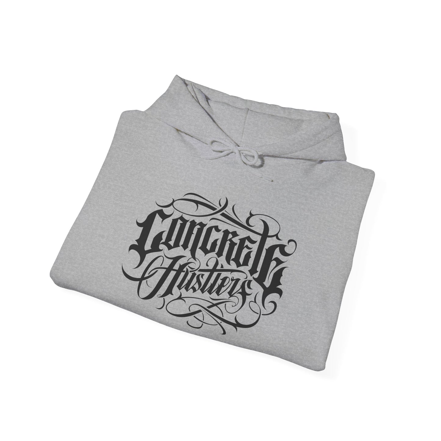Concrete Hustle Unisex Hooded Sweatshirt | Urban Chic Fashion, Casual Comfort, Streetwear Style, Gift for Hustlers, Cozy Layering