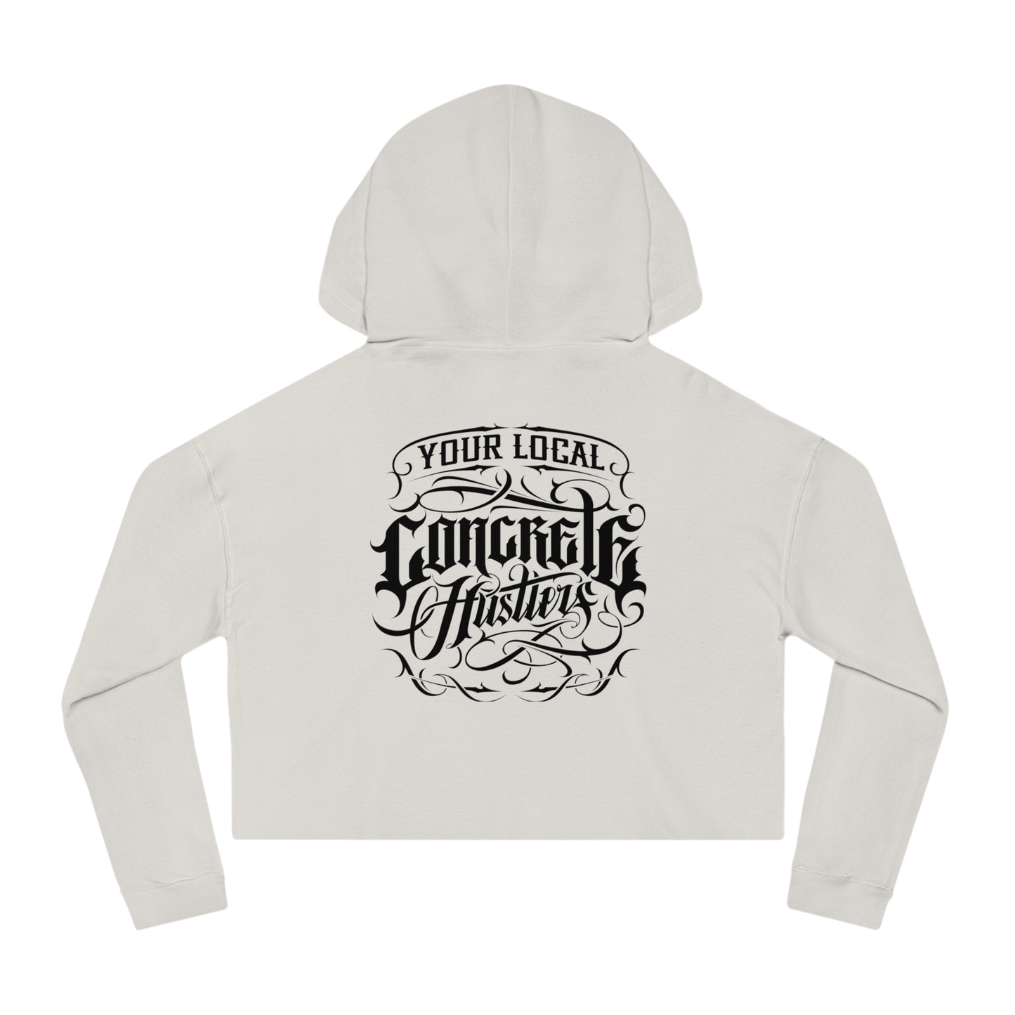 Urban Chic Women’s Cropped Hooded Sweatshirt | Street Style, Casual Wear, Gift for Her, Skate Culture, Graphic Hoodie