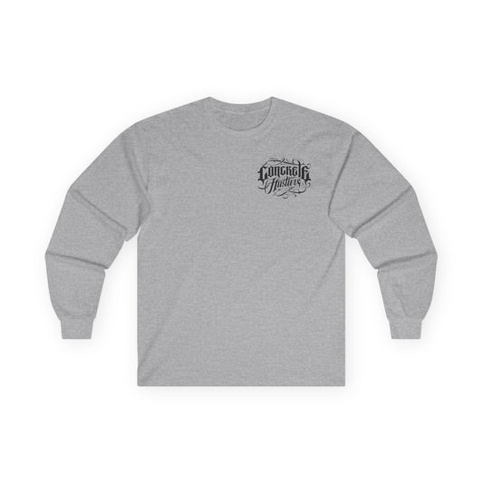 Badass Concrete Finisher Long Sleeve Tee, Perfect for Construction Workers, Gift for Him, Casual Wear, Work Apparel, Construction Clothing